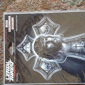 Jesus cross decals vtg